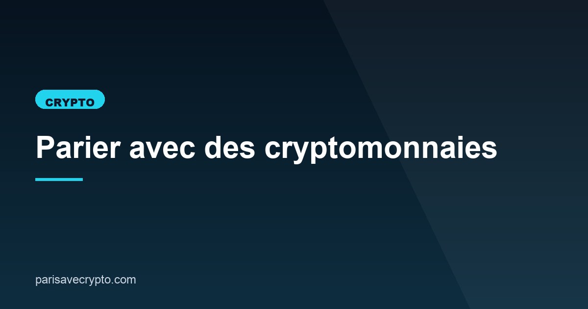 Illustration de l'article consacré aux paris en cryptomonnaie