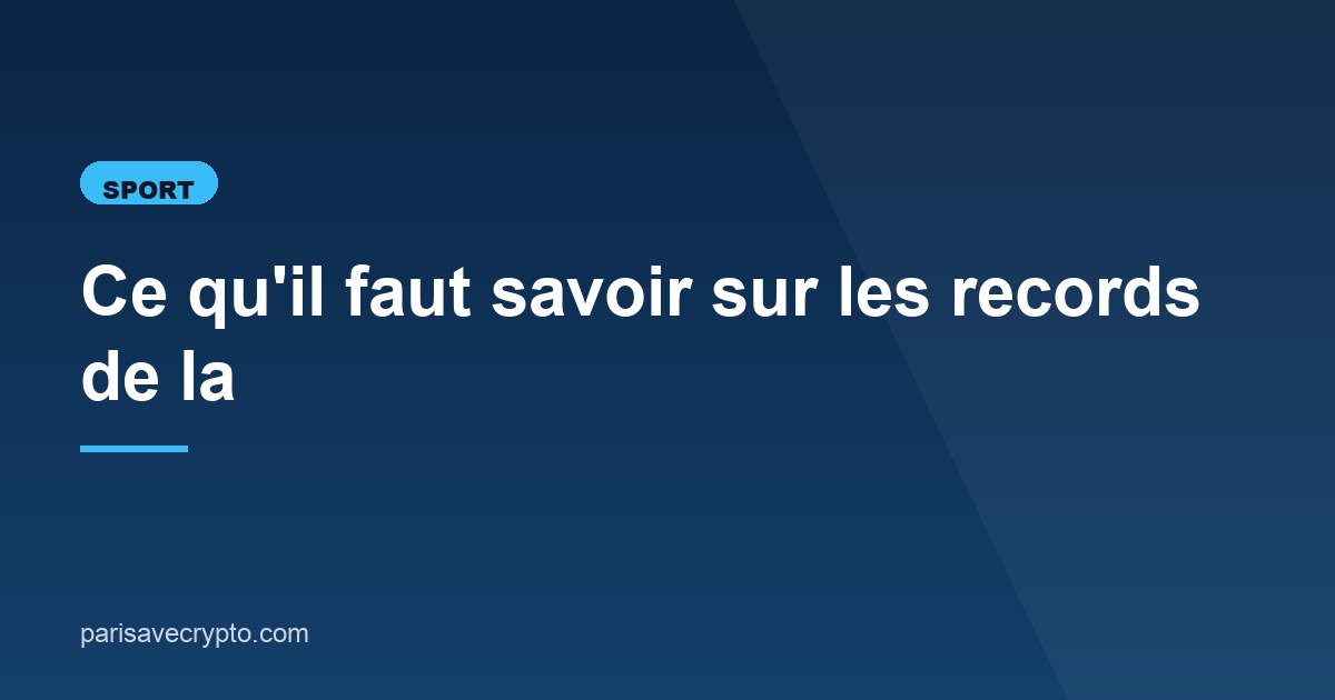 Illustration de l'article consacré aux records de la Coupe de France